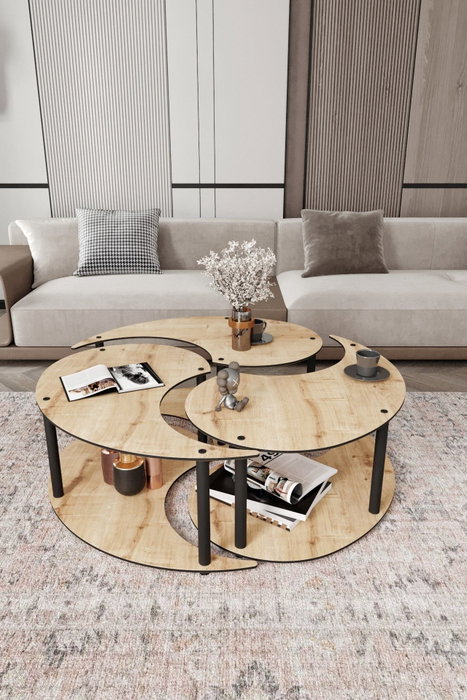 Hanah Home Yin Yang 3 70 - Oak